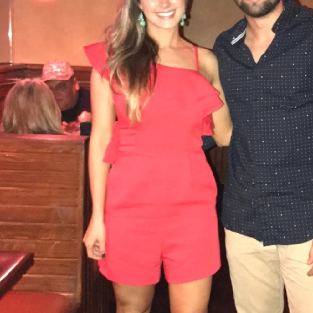 Red Ruffle Romper - Picture 3 of 3